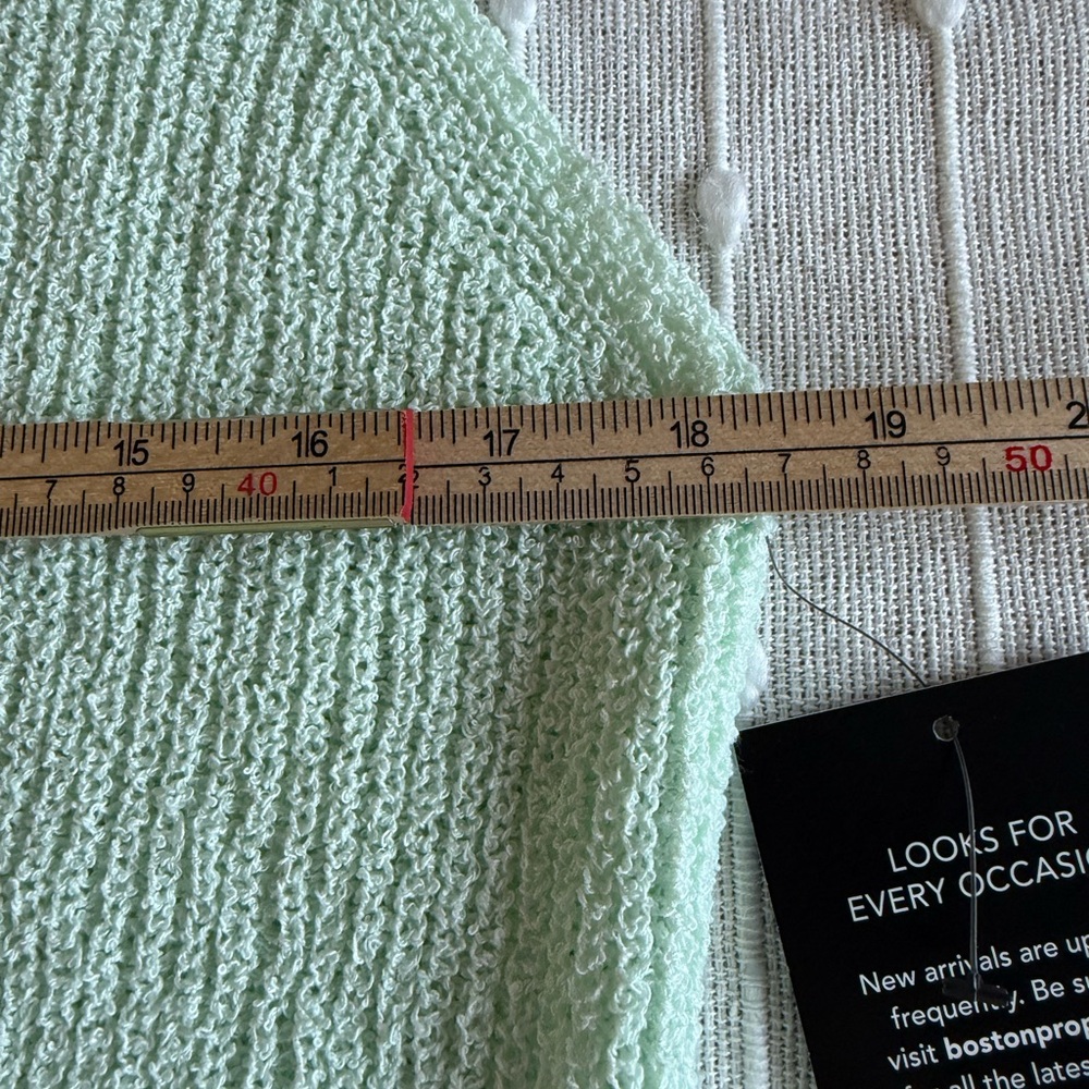 Boston Proper Light Green Textured Knit Top - Picture 8 of 16